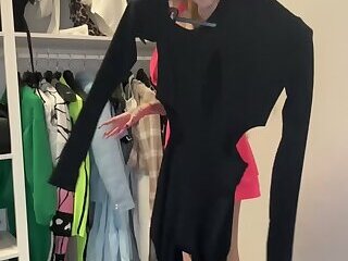 Adrianna Savu in all-black jumpsuit, well-prepped to fuck! Best XXX porn, gigantic