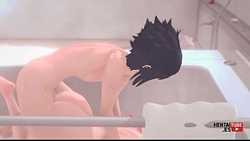 Naruto Hentai: Sasuke&#039_s Bath of Dominance - Sakura&#039_s Surrendered Surrender - Asian Japanese Manga Anime Hentai 3D Porn