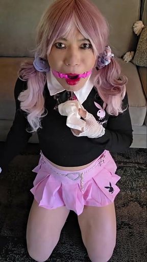 Must-see moment from "Dumb Gagged Bitch Premature Cum"