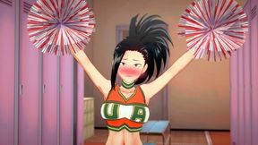 Cheerleader Yaoyorozus Locker Room Surprise
