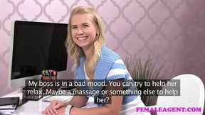 Female Agent Demonstrates How to Please a Woman
