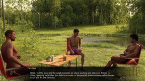 Summer Vacation - Two Gay Army Boys Kiss
