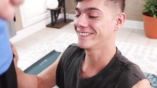 TWINK BENVI LOSES HIS LOAD IN A YOGA SYLLABUS OF BODIES