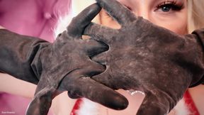 Compilation of ASMR videos: latex rubber and medical gloves (Arya Grander)