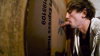 Twink Swallows Big Cock at Glory Hole 2