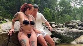 Outdoor fucking with a horny big ass redhead - Mil�n Rodr�guez & Devil Khloee