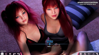 Double Homework - Two stepsisters surprise their stepbro with a warm and wet blowjob - Hottest highlights - Part #12