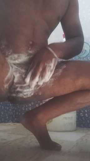 Desi Boy Soaping up His Land