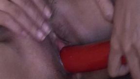 pillowgirls - threesome lesbian between three beautiful asians in sexy lingerie who fuck with mouth and with big red dildos
