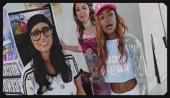 Teen Besties Group Sex Orgy at Arcade