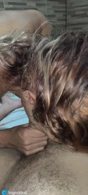 Ingrid Doll has passionate sex with her boyfriend and they both cum together in a creamy orgasm.