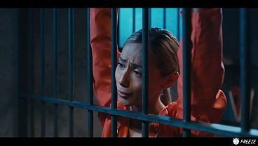 Bratty blonde gets prank fucked in mixed prison