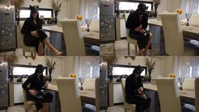 Leather Goddess JOI â€“ Dildo Tease, Dirty Talk & Deep Obedience