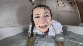 Bathtub Begging and Dunking with Nathalia