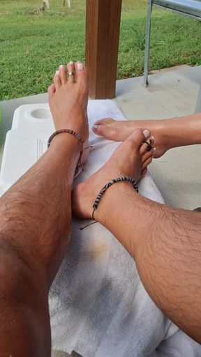 cum worship our feet.