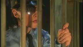 Busty officer gets banged hard from behind by inmate