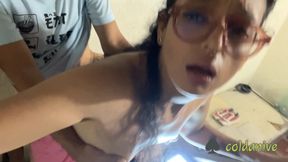 Pegging POV I answer her questions, then I fuck her ass with my strap-on part 2