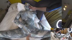 222 POV Nora Fox wolf zentai encasement sex toys machine copy