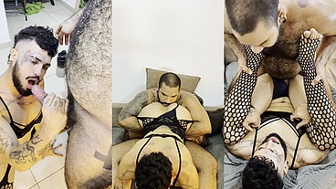 Primeira cena fodendo meu marido