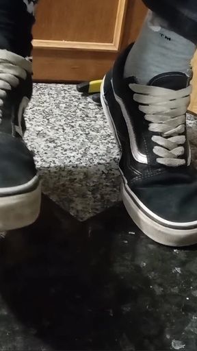 My Vans Skate Shoes and White Socks a Compilation of Videos Where I Play with Them.