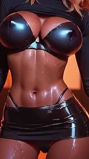 Sensual Dance Sexy Girl! Big Boobs Nipples Tease