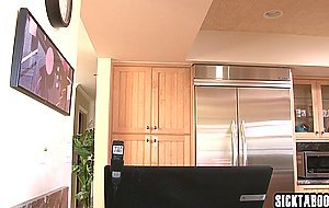 Black stepdaughter Jade Nacole riding stepdads dick and pleased dirty guy