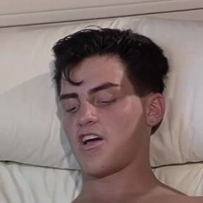 Busty Brunette with Big Boobs Sucks a Big Hard Cock in American Vintage Porn