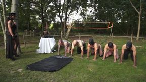 Piss Drinking Male Sex Slaves Whipping by Mistress