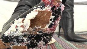 Smoking Mistress and Delicious Dessert From Boot Soles, POV Clip, Lady Victoria Valente