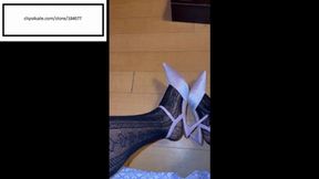 Cocoa B feet out heels and sheer socks