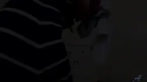 Shapely girl fingers her juicy pussy in laundry room