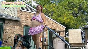 Nurse Vicki Models Her New Bikini by Pool Flashes You Then