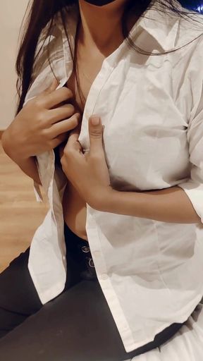 Thrilling moment from &quot;Beautiful Hotel Receptionist Fucked by Guest Hindi Sex Audio&quot;