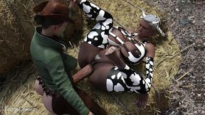 texas trans cowgirl anal fucking tight ass ebony on the farm - sassycomics