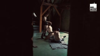 Axel Abysse Rides Lucio Davolis Arms In Ass Ruining Threesome