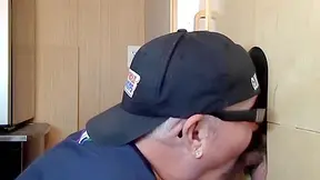 Amateur Gloryhole Gaydaddy Deepthroats With Wide Open Mouth 7 Min