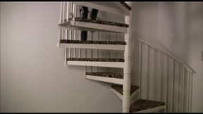 Mature Carmen Hollywood Brings Her Slave Downstairs And Jerks Him While Handcuffed! (1st half mp4)