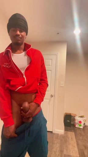Big Juicy Brown Dick stroking