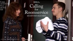 ”Mature Rafaella wanted some extra roomservice from her toyboy”