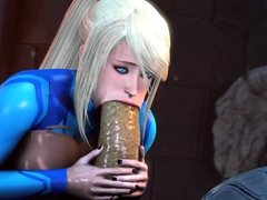 Titty blonde hentai in a cave full of monsters