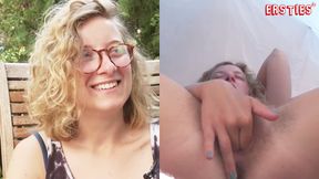 Ersties - French Lust Outdoors - Manu Plays With Her Vulva