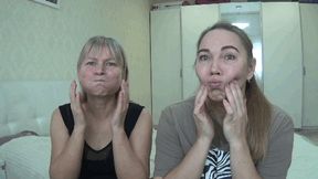 We squeeze puffy cheeks sf