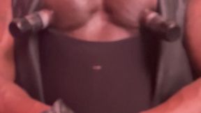 black muscle tits pump & play
