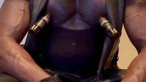 black muscle tits pump & play