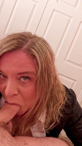 Stepmom Bends Over for Stepson’s First Sex Before She Leaves for Work