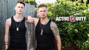 Navy Hunk Flip Fucks AirForce Twink - Active