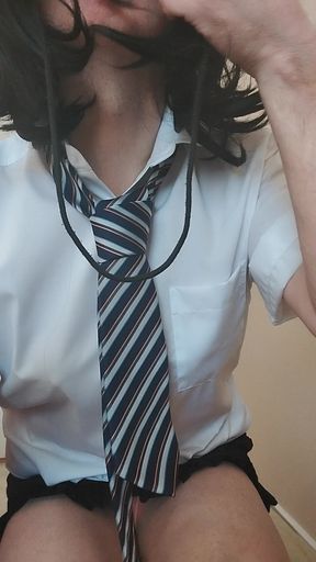 Horny Student Cindy Sucks Banana & Fucks Toy