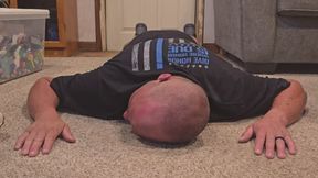 Chrissy tramples Dans hands and head with new shoes