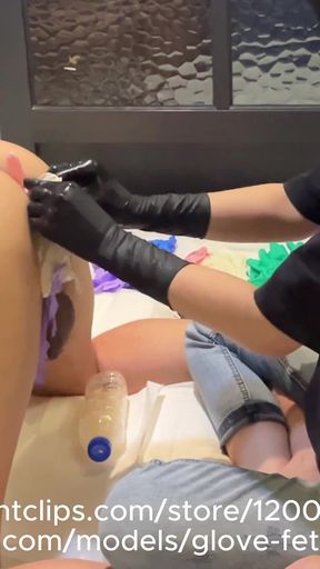 Massive Latex Gloves Stuffing: Extreme Anal Fisting & Deep Expansion Session
