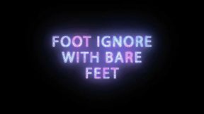 Barefoot Ignore in Black Denim Jeans